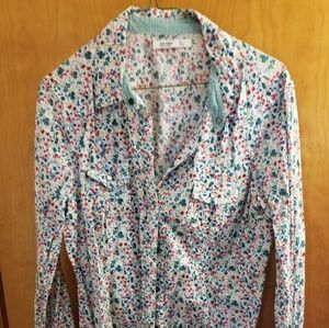 Floral button down